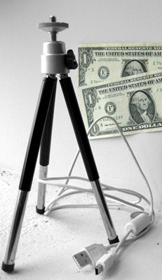 Tripod, cables for $2. Tripod, cables for $2.