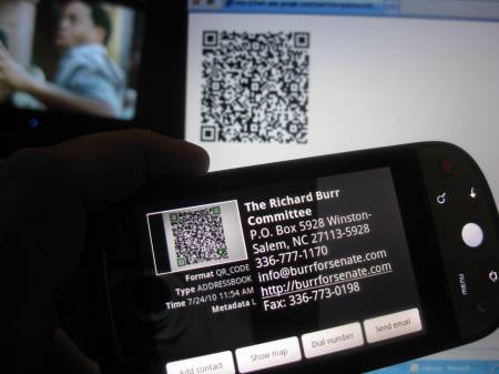 Contact info easily imported into the phone.